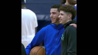 LONZO AND LAMELO BEFORE FIRST GAME AGAINST EACH OTHER