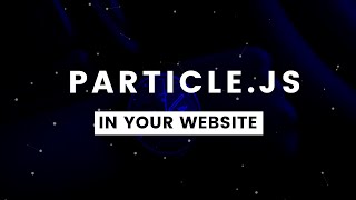 How to use particles.js in your website - background particles animation