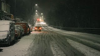 The Snow Storm Has Hit Abertillery South Wales