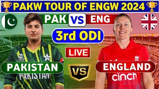 Pakistan Women vs England Women, 3rd ODI | PAKW vs ENGW 3rd ODI Live Score & Commentary