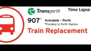 [Time Lapse] Transperth Train Replacement 907T w/h Deviation