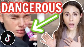 DERMATOLOGIST REACTS TO TIKTOK TANNING NASAL SPRAY @DrDrayzday