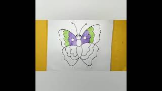 How To Draw Cute Butterfly 🦋#drawing #video #shorts #shortsvideo #viral