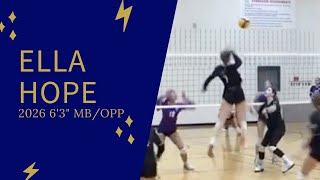 Ella Hope: 2026 6'3\