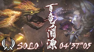 【MH:RISE】百竜ノ淵源　イブシマキヒコ / 淵源ナルハタタヒメ　双剣ソロ　04'37\