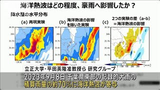 2年前の千葉県の記録的大雨に黒潮蛇行による「海洋熱波」が7割影響　立正大など解析(2025年2月25日)