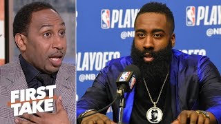 James Harden doesn't matter vs. the Warriors because the Rockets will lose - Stephen A. | First Take