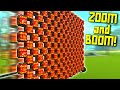 GIANT ROCKET POWERED TNT WALL OF DESTRUCTION! - Scrap Mechanic Gameplay