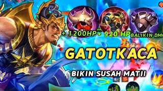 SUSAH BANGET MATI! GATOTKACA TERKUAT! BUILD EMBLEM GATOTKACA TERSAKIT DAN TERKUAT 2024!