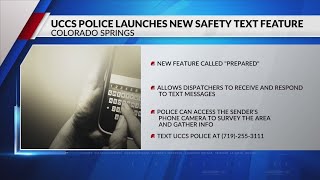 UCCS Police launches new safety text feature