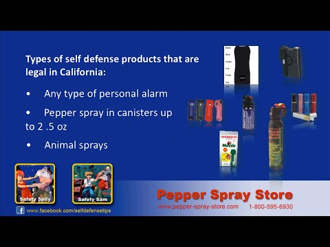 California State Pepper Spray Laws - What's Legal? California State Pepper Spray Laws - What's Legal?