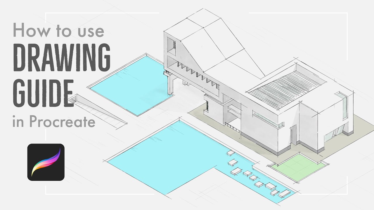 How To Use Drawing Guide In Procreate Youtube