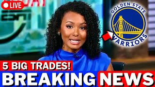 CONFIRMED NOW! 5 BIG TRADES FOR THE WARRIORS! SHOCKED THE DUBS' FANS! GOLDEN STATE WARRIORS NEWS