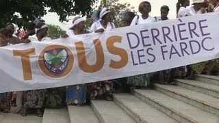 Women in DR Congo celebrate army's victory over rebels