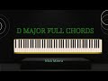 D MAJOR FULL CHORDS. (LESSON 34) HOW TO PLAY IN KEY D MAJOR.  #knowpianowithnickmzera.  #piano