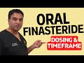 Oral Finasteride Dosing and Timeframe of Medication