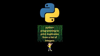 python programming to print duplicates from a list of integers Method 4: Using count() method