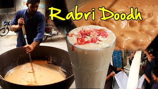 Rabri Doodh Recipe Lahore Street Food | Sweet Milk Beverage