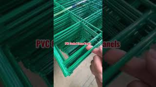 PVC Coated Wire Mesh Fence Panels, PVC Coated Welded Mesh Wire Fencing, Used for Civil Engineering