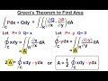 Calculus 3: Green's Theorem (18 of 21) Using Green's Theorem to Find Area