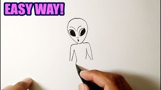 How to draw an alien | EASY DRAWING IDEAS