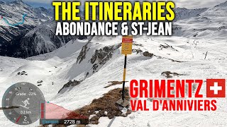 [4K] Skiing Grimentz, The Itineraries Abondance \u0026 St-Jean, Val d'Anniviers Switzerland, GoPro HERO13