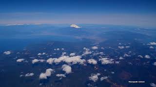 中国大陸から日本に・機窓風景・4K