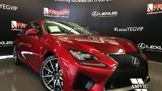 2016 Red Lexus RC F Performance Package Walkaround Review | Downtown Edmonton Alberta