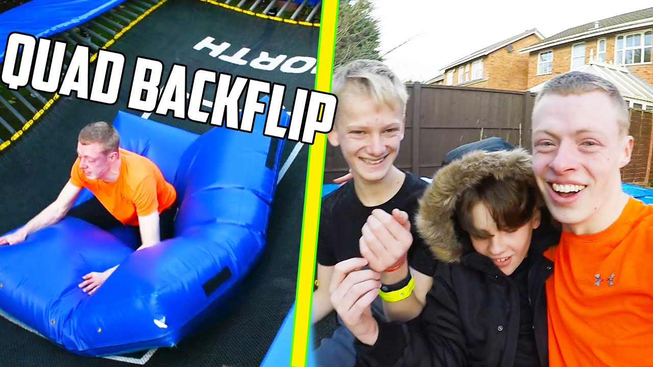 NORTH ATHLETE TRAMPOLINE INSANITY 3! (Quad Backflip) - YouTube