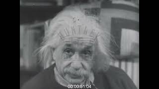 Albert Einstein Talks about Atomic Power, 1950s - Archive Film 1004050