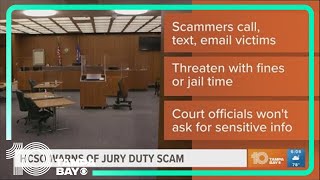 Hillsborough sheriff's office warns of jury duty scams