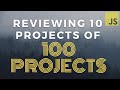 10 Projects of 100 Projects Build With HTML, CSS & JavaScript (Review)