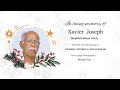 FUNERAL | XAVIER JOSEPH ELENJEDATH | 10.10.2024