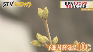 北海道に一気に暖気　４月中旬なみの暖かさ　気象台は大雪が残した落雪に注意呼びかけ