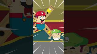 Mario Is Taken Prisoner by Luigi's Son #funnycartoon #memeanimation #babyluigi #mario