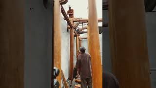 Carpentry: Installing Vietnamese traditional wooden houses . #shorts