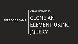 FCC - Clone An Element Using jQuery - SOLUTION !!!