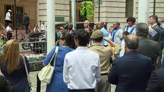 Mayor Eric Adams Delivers Remarks at Flag-Raising Ceremony for Uruguay