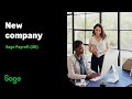 Sage Payroll Setup: New company (UK)