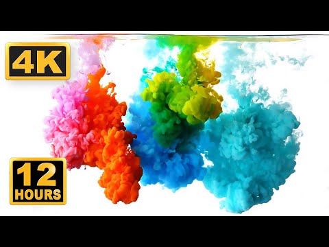 Abstract Liquid 12 Hours 4k Satisfaying Fluid Video Relaxing Music