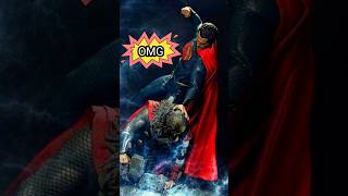 Have Thor and Superman ever fought in a fight | Ironman | #shorts #mcu