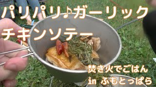 キャンプ飯〜超簡単！パリッパリのチキンソテー〜