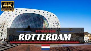 4K Walking Tours Around Europe Traveling Vlog #ROTTERDAM _ Netherlands 🇳🇱- City Tour (2019) 4K(UHD)