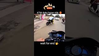 KTM duke hyper ride ❤️‍🔥@rider_in #shortsvideo #shorts #short #viral