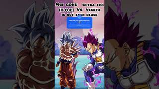 Why Mui goku (top) vs ultra ego vegeta is not close #dragonball #dragonballsuper