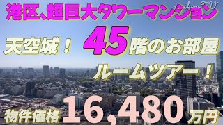 港区の超巨大タワーマンションの45階を内見してみた#絶景#眺望#タワマン高層階＃セレブエリア#港区＃芸能人エリア#タワーマンション#新築#高級マンション#都心マンション#ルームツアー#高級賃貸