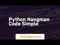 python hangman code simple