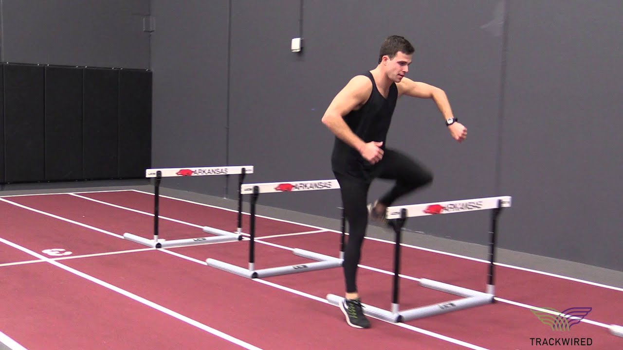 HURLDE DRILLS: Hurdle Skip Drills Trail Leg Left - YouTube