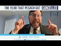 the year that pesach got cancelled rabbi menachem penner