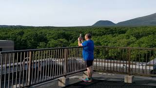 輕井澤1130飯店頂樓遠眺淺間山